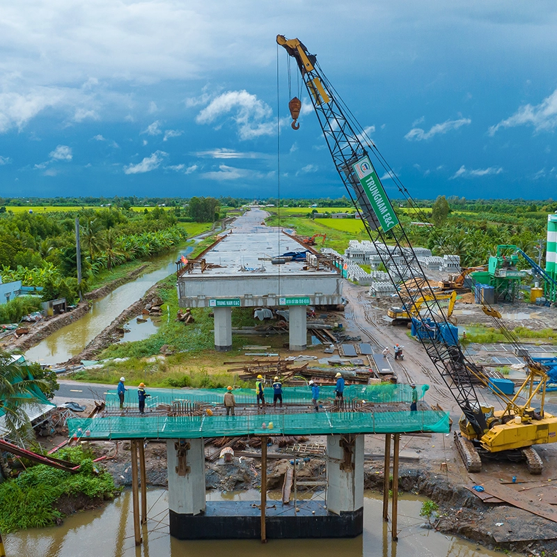 Chau Doc - Can Tho - Soc Trang Expressway Progress