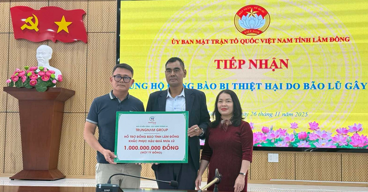 Ho tro dong bao khac phuc mua lu lam dong Ho tro dong bao khac phuc mua lu lam dong